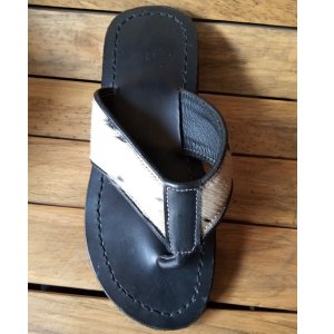 Men's Sandal with animal skin